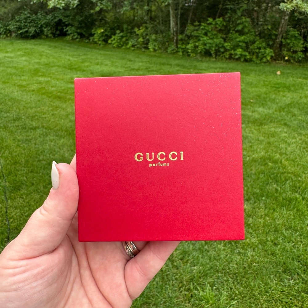 Gucci Red and Gold Perfume Mirror